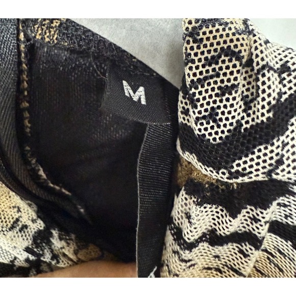 Kay Celine Sleeveless Cowl Neck Top Small Animal Print Snakeskin Blouse Chic - Picture 6 of 7